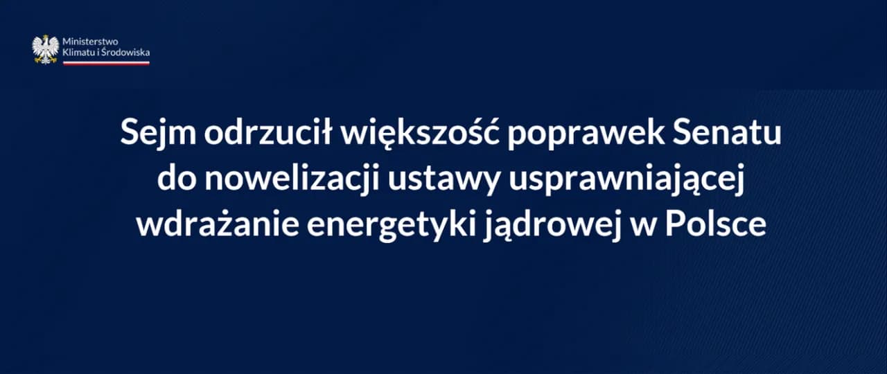 Jaką większością Sejm odrzucił poprawki Senatu i co to oznacza?