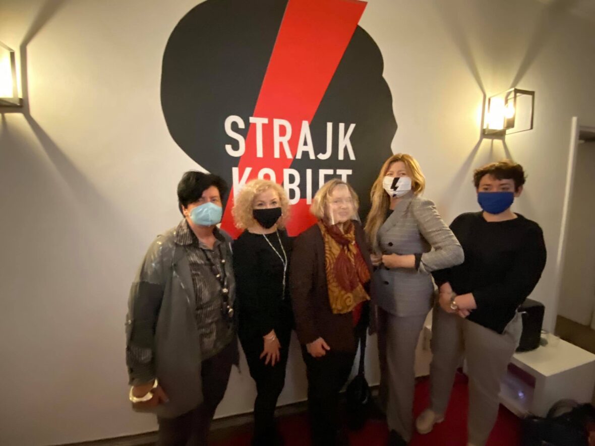 Ogólnopolski Strajk Kobiet - otwarcie biura w Warszawie