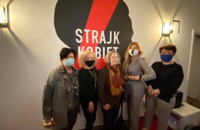 Ogólnopolski Strajk Kobiet - otwarcie biura w Warszawie